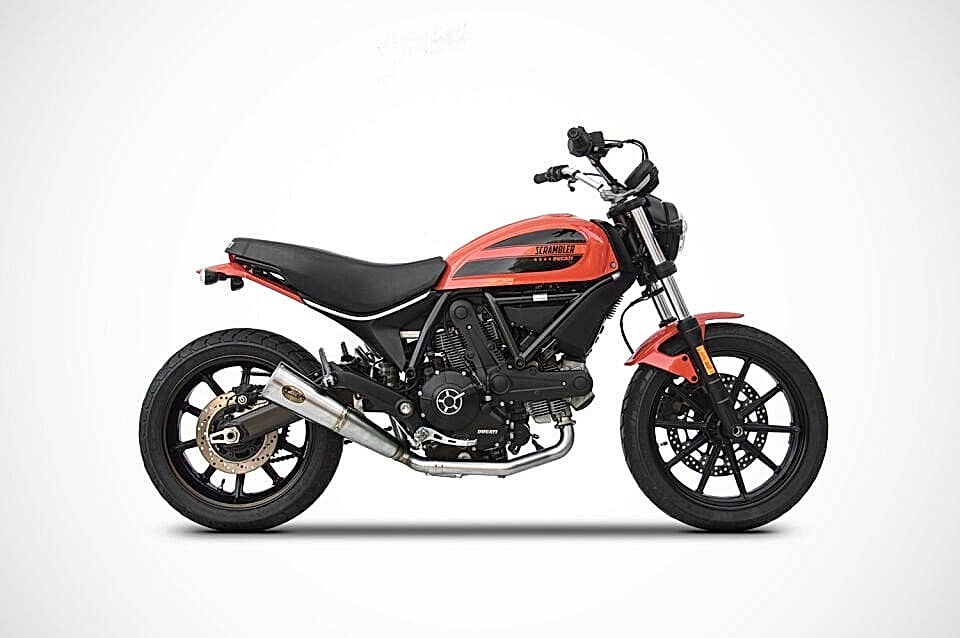 DUCATI SCRAMBLER SIXTY2 EGZOZ | ''CONICAL'' SLIP-ON (16-19)