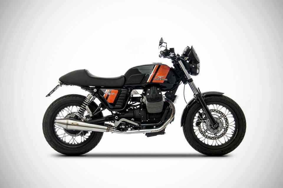 MOTO GUZZI V7 STONE EGZOZ | ''CONICAL'' SLIP-ONS (08-12)