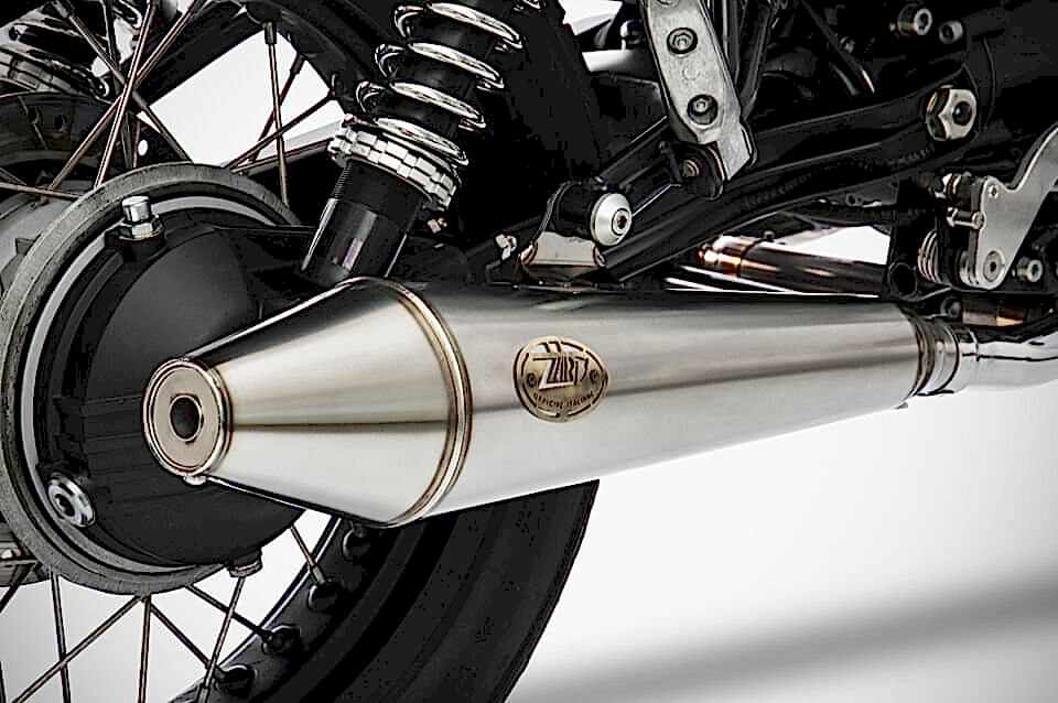 MOTO GUZZI V7II STONE EGZOZ | ''CONICAL'' SLIP-ONS (13-17)