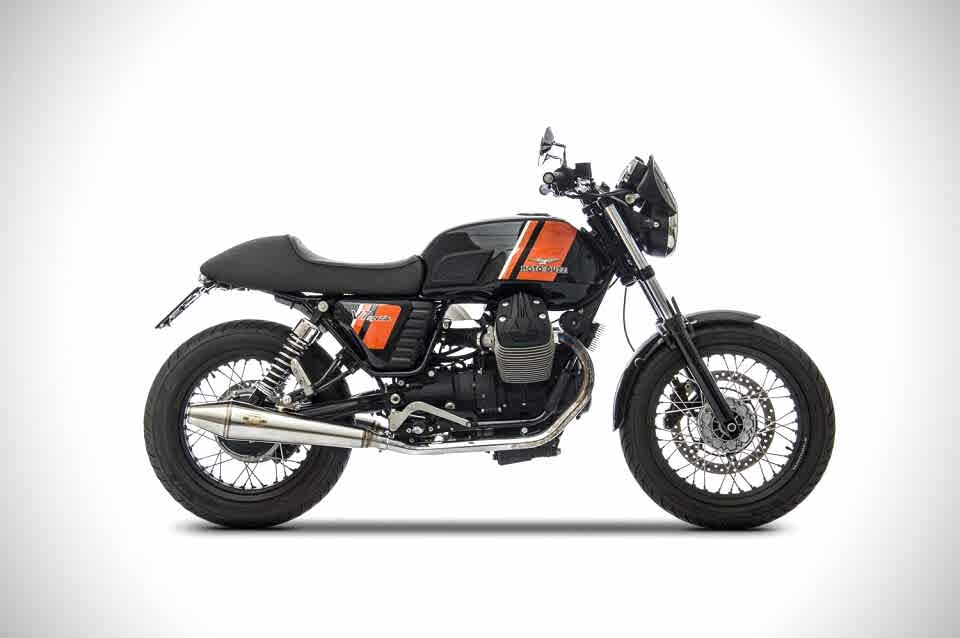 MOTO GUZZI V7 CLASSIC EGZOZ | ''CONICAL'' SLIP-ONS (08-12)