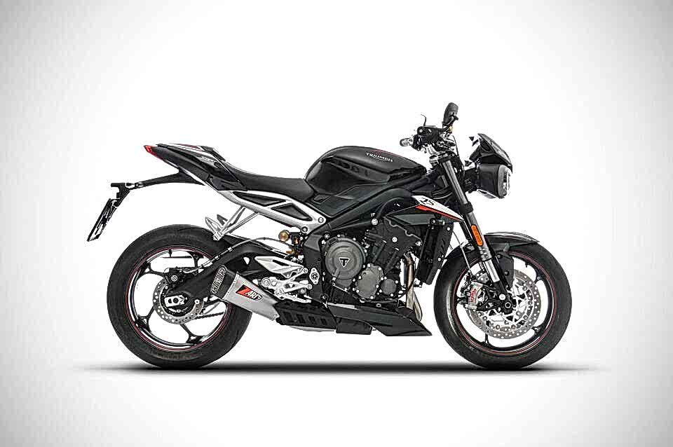 TRIUMPH STREET TRIPLE 765 EGZOZ | ''SHORT'' SLIP-ON (17-19)